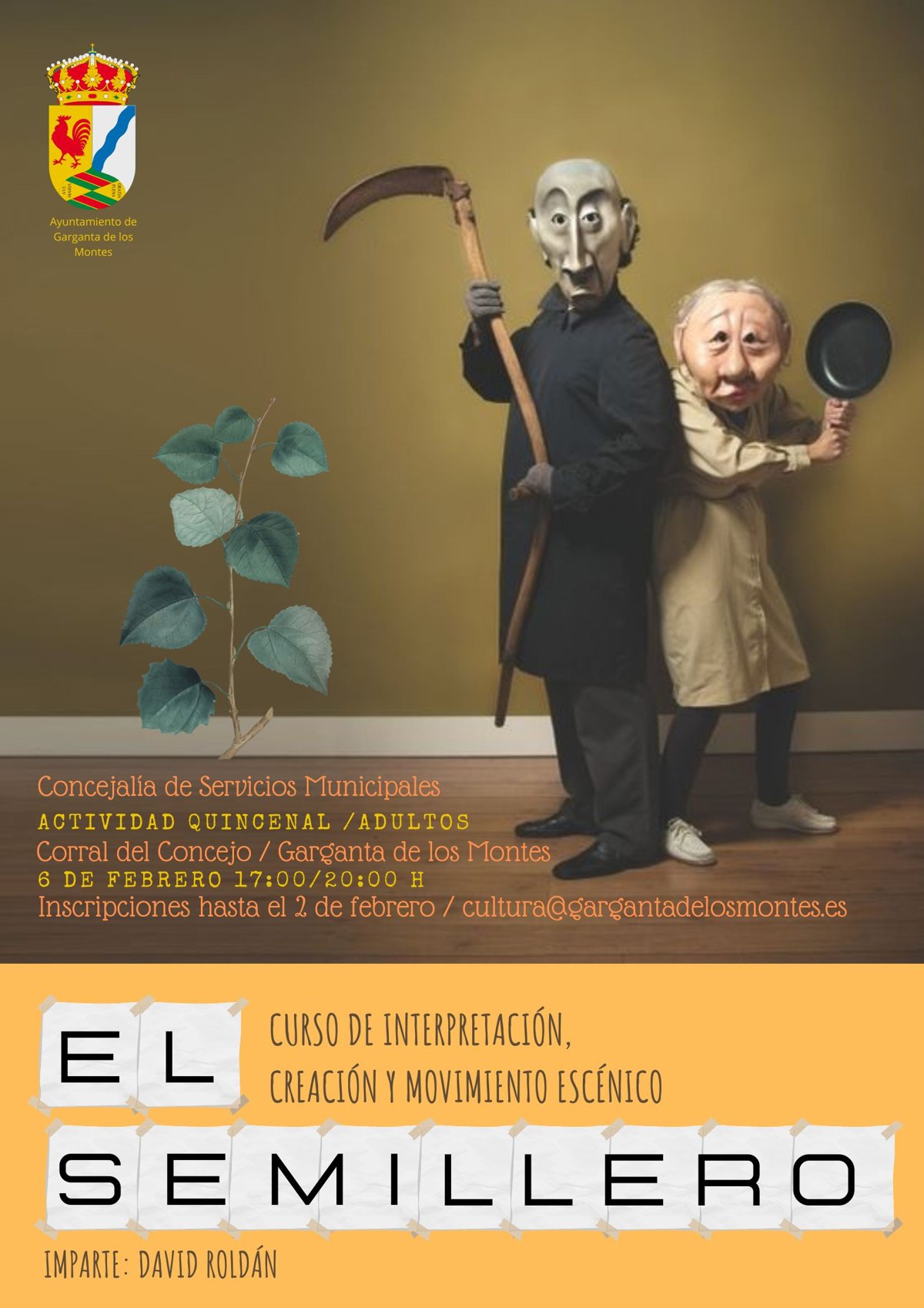 Curso de interpretación, creación y movimiento escénico