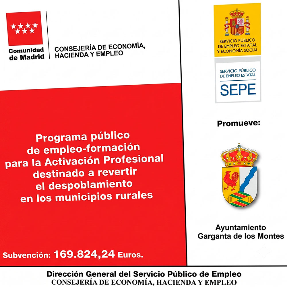 Programa público de empleo-formación para la Activación Profesional para combatir despoblamiento en municipios rurales
